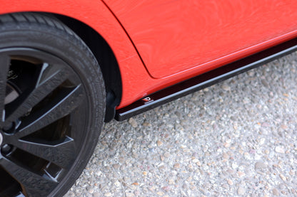 Seitenschweller Ansatz für Skoda Fabia RS Mk2 Carbon Look