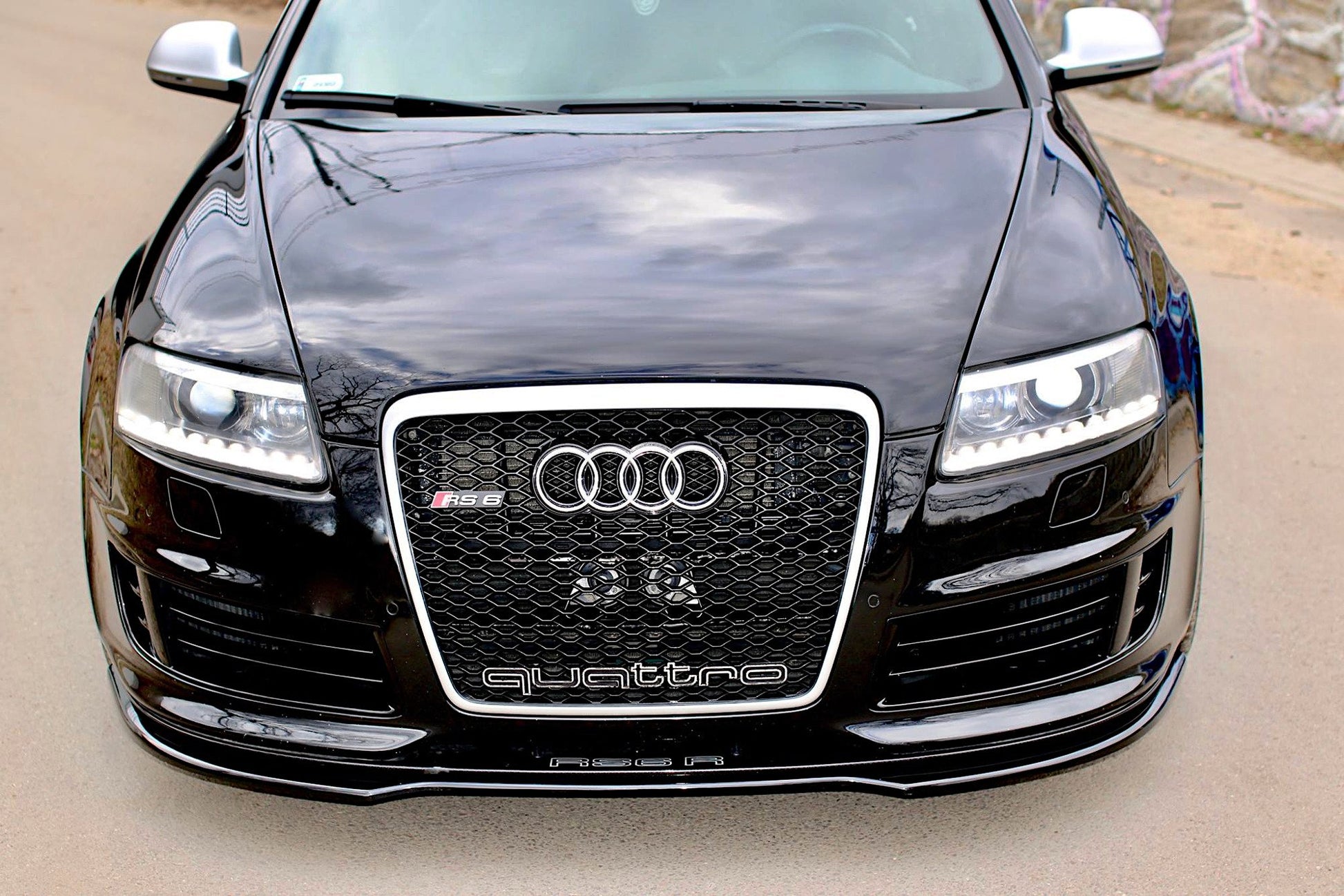 Front Ansatz für AUDI RS6 C6 Carbon Look