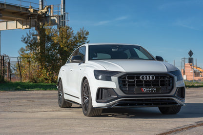 Seitenschweller Ansatz für Audi Q8 S-line schwarz Hochglanz