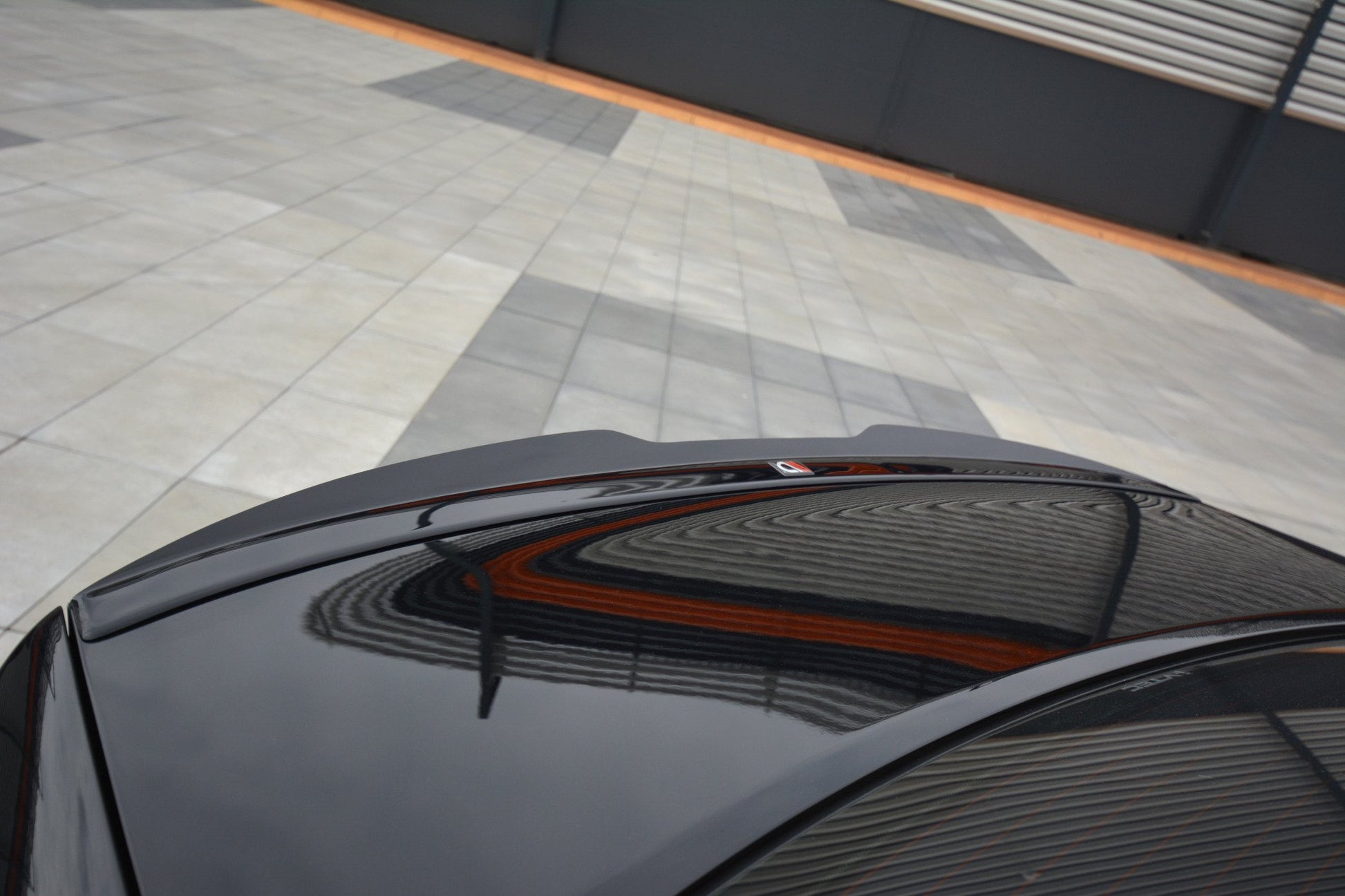 Spoiler CAP für HONDA ACCORD MK8. CU-Serie vor Facelift SEDAN schwarz matt