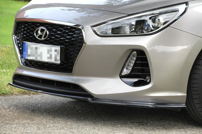 Front Ansatz V.1 für HYUNDAI I30 MK3 HATCHBACK  schwarz matt
