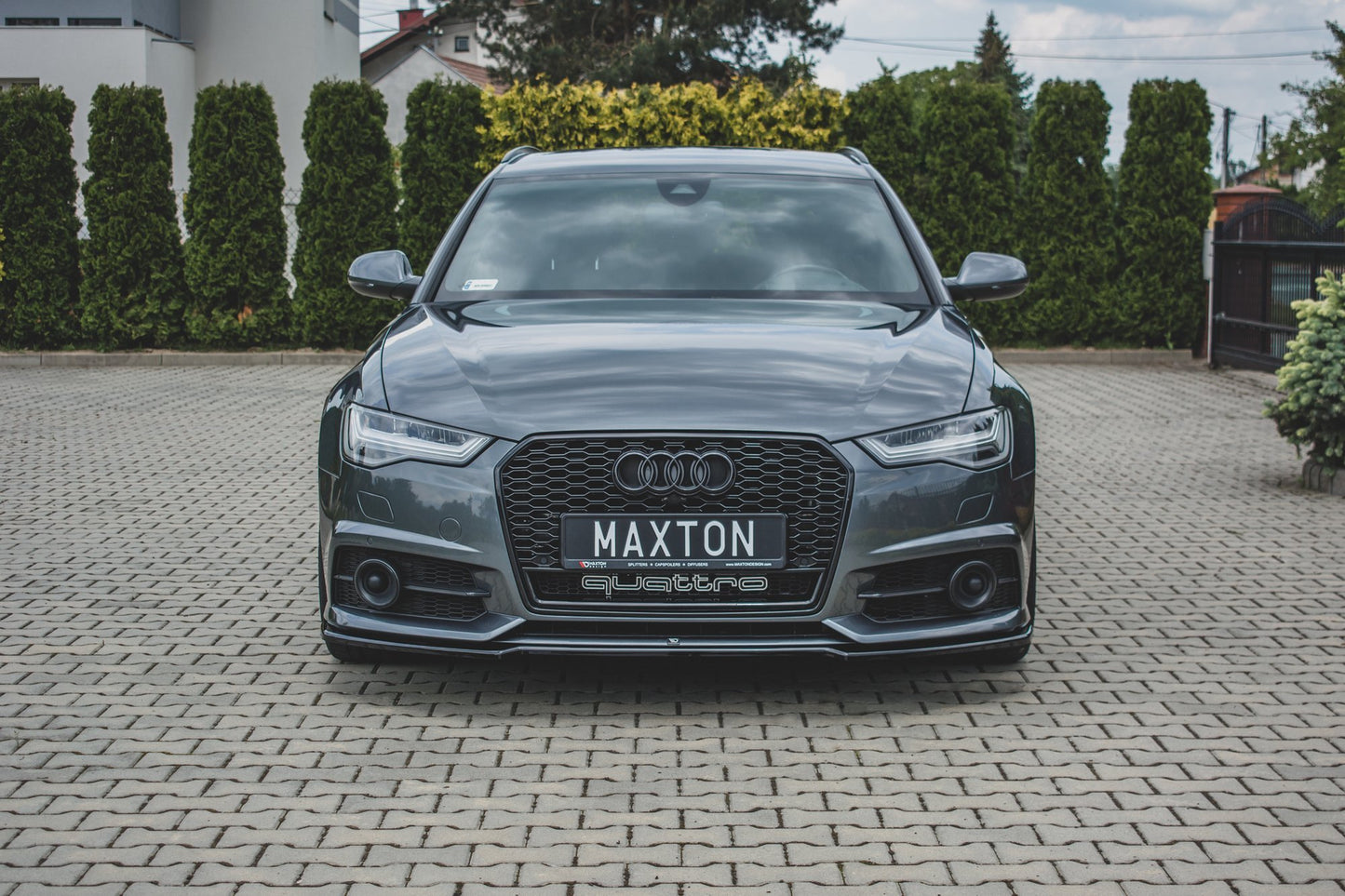 Front Ansatz für Audi S6 / A6 S-Line C7 FL  Carbon Look