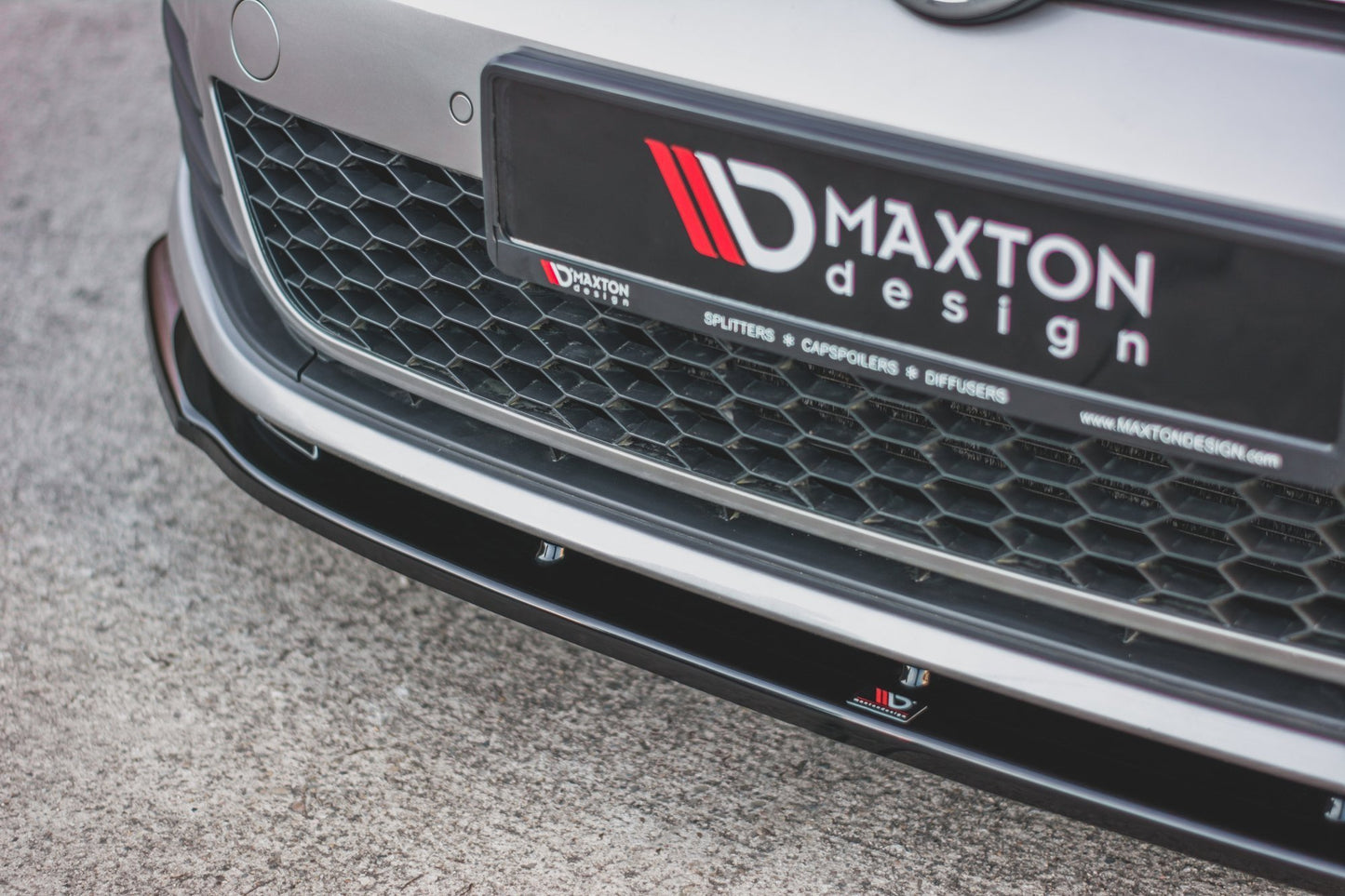 Front Ansatz V.1 für VW Golf 7 GTI  schwarz Hochglanz