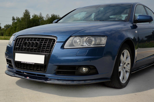 Front Ansatz für Audi A6 S-Line C6   schwarz matt