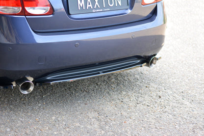 Mittlerer Diffusor Heck Ansatz für LEXUS GS MK.3 schwarz Hochglanz