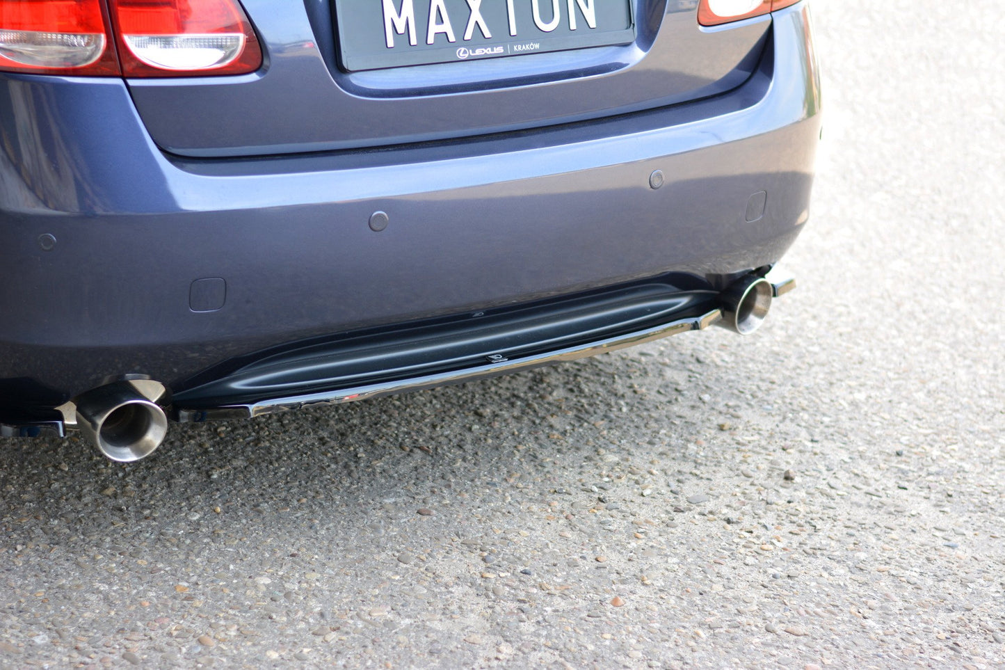 Mittlerer Diffusor Heck Ansatz für LEXUS GS MK.3 schwarz matt