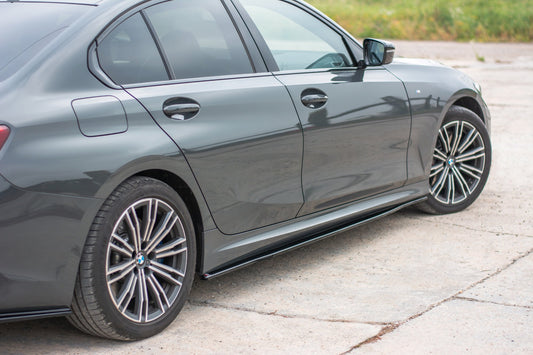 Seitenschweller Ansatz für BMW 3er G20 M Paket schwarz Hochglanz