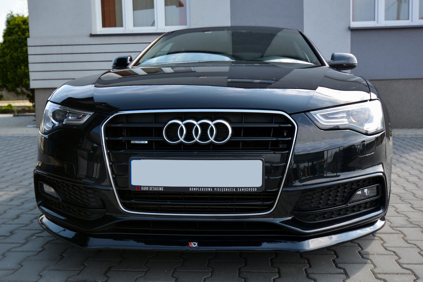 Front Ansatz V.1 für Audi S5 / A5 S-Line 8T FL schwarz matt