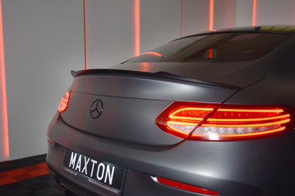 Spoiler CAP für MERCEDES- BENZ C-KLASSE W205 COUPE AMG-LINE schwarz matt
