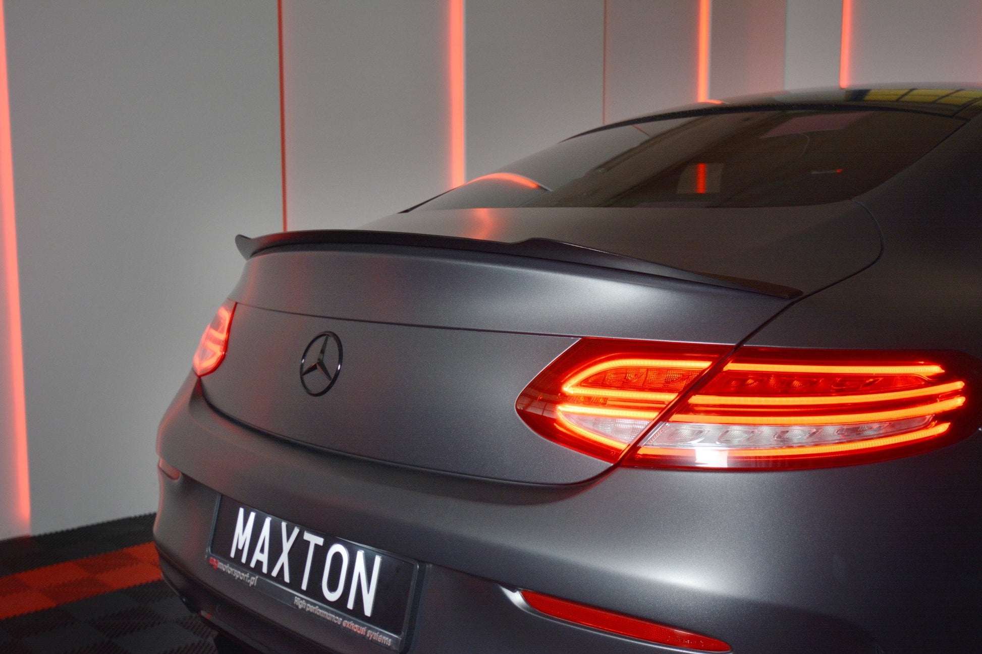 Spoiler CAP für MERCEDES- BENZ C-KLASSE W205 COUPE AMG-LINE Carbon Look