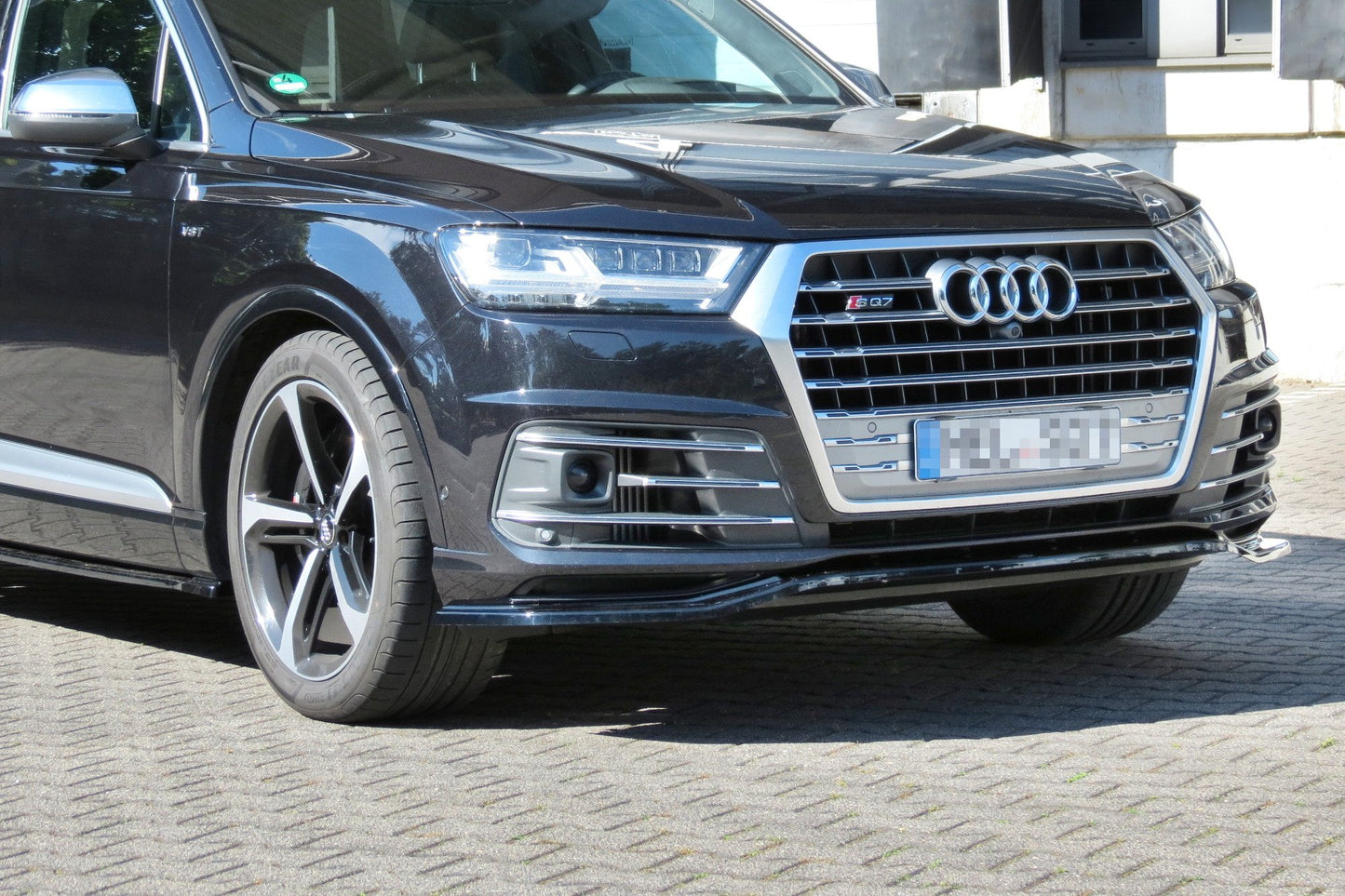 Front Ansatz für Audi SQ7 / Q7 S-Line Mk.2 schwarz matt