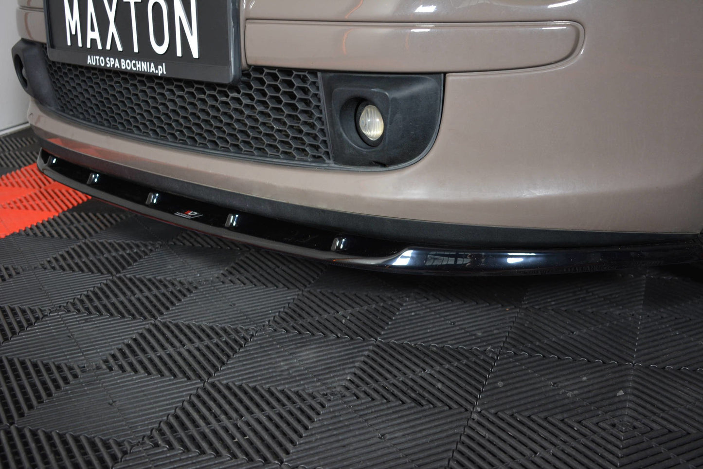 Front Ansatz V.1 für FIAT 500 HATCHBACK vor Facelift schwarz matt