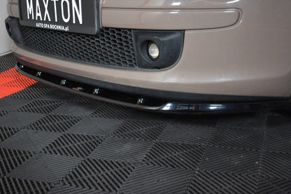 Front Ansatz V.1 für FIAT 500 HATCHBACK vor Facelift schwarz matt