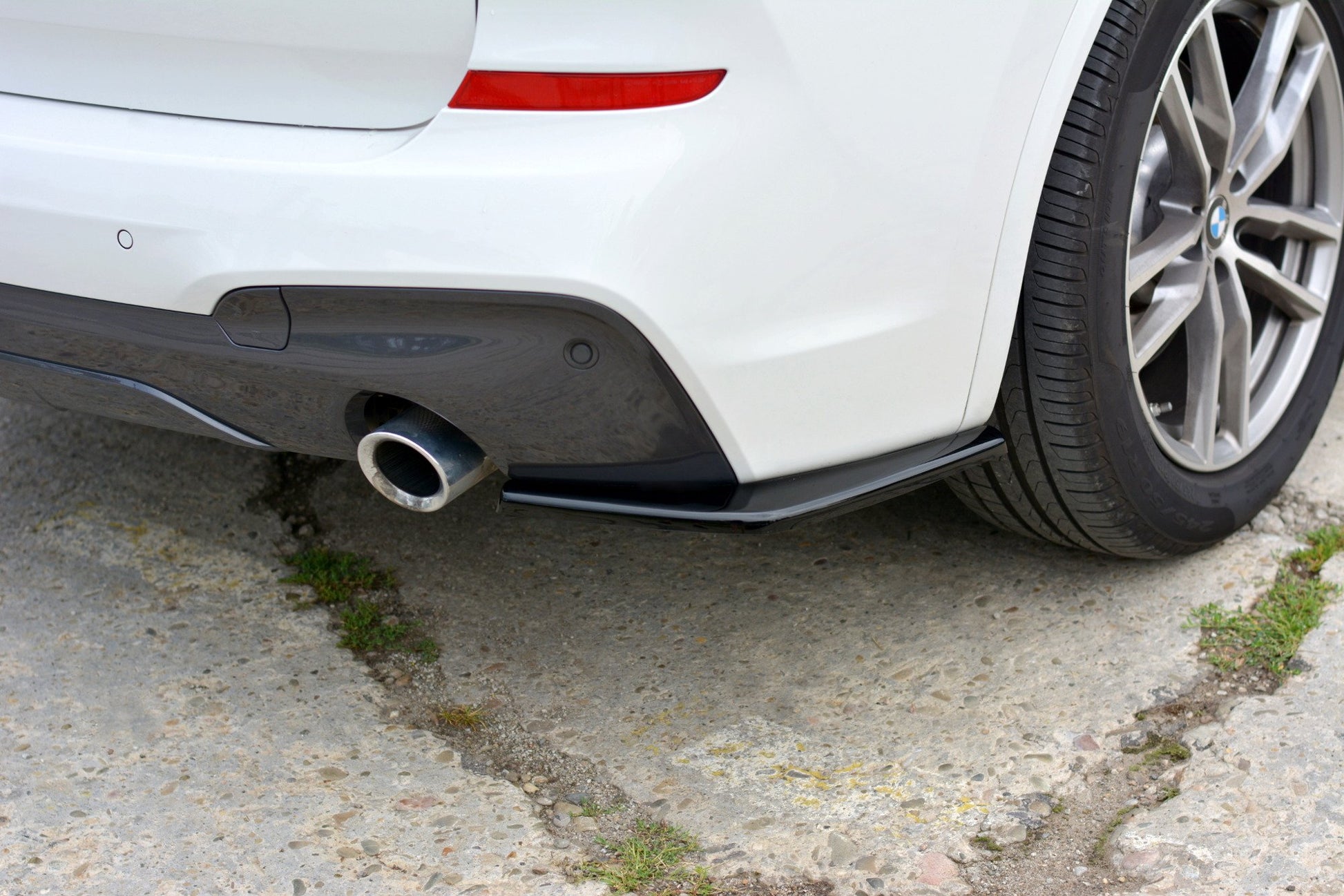 Heck Ansatz Flaps Diffusor für BMW X3 G01 M Paket schwarz matt