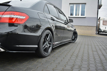 Seitenschweller Ansatz für Mercedes E63 AMG W212  schwarz Hochglanz