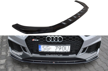 Front Ansatz V.1 für Audi RS5 F5 Coupe / Sportback schwarz Hochglanz
