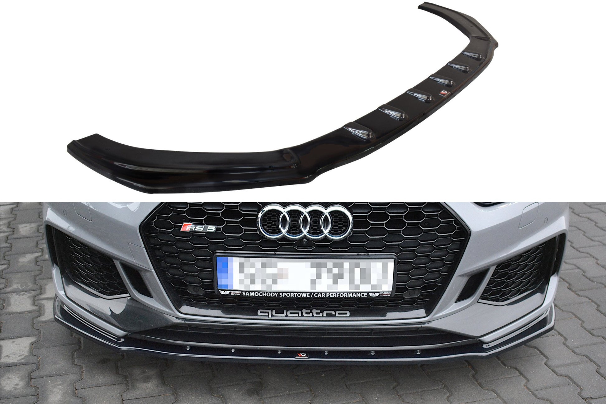 Front Ansatz V.1 für Audi RS5 F5 Coupe / Sportback schwarz matt