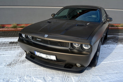 Front Ansatz für DODGE CHALLENGER MK3. PHASE-I SRT8 COUPE  schwarz Hochglanz