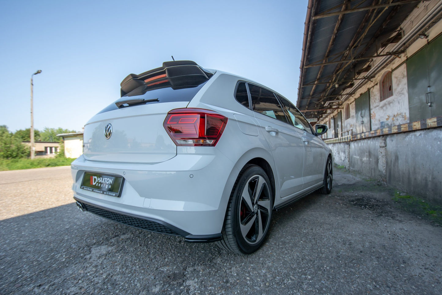Spoiler CAP für VW POLO MK6 GTI schwarz matt