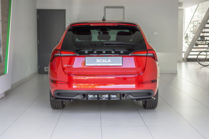 Heck Ansatz Flaps Diffusor für Skoda Scala Carbon Look