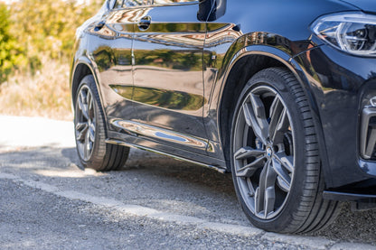 Seitenschweller Ansatz für BMW X4 M-Paket G02 Carbon Look