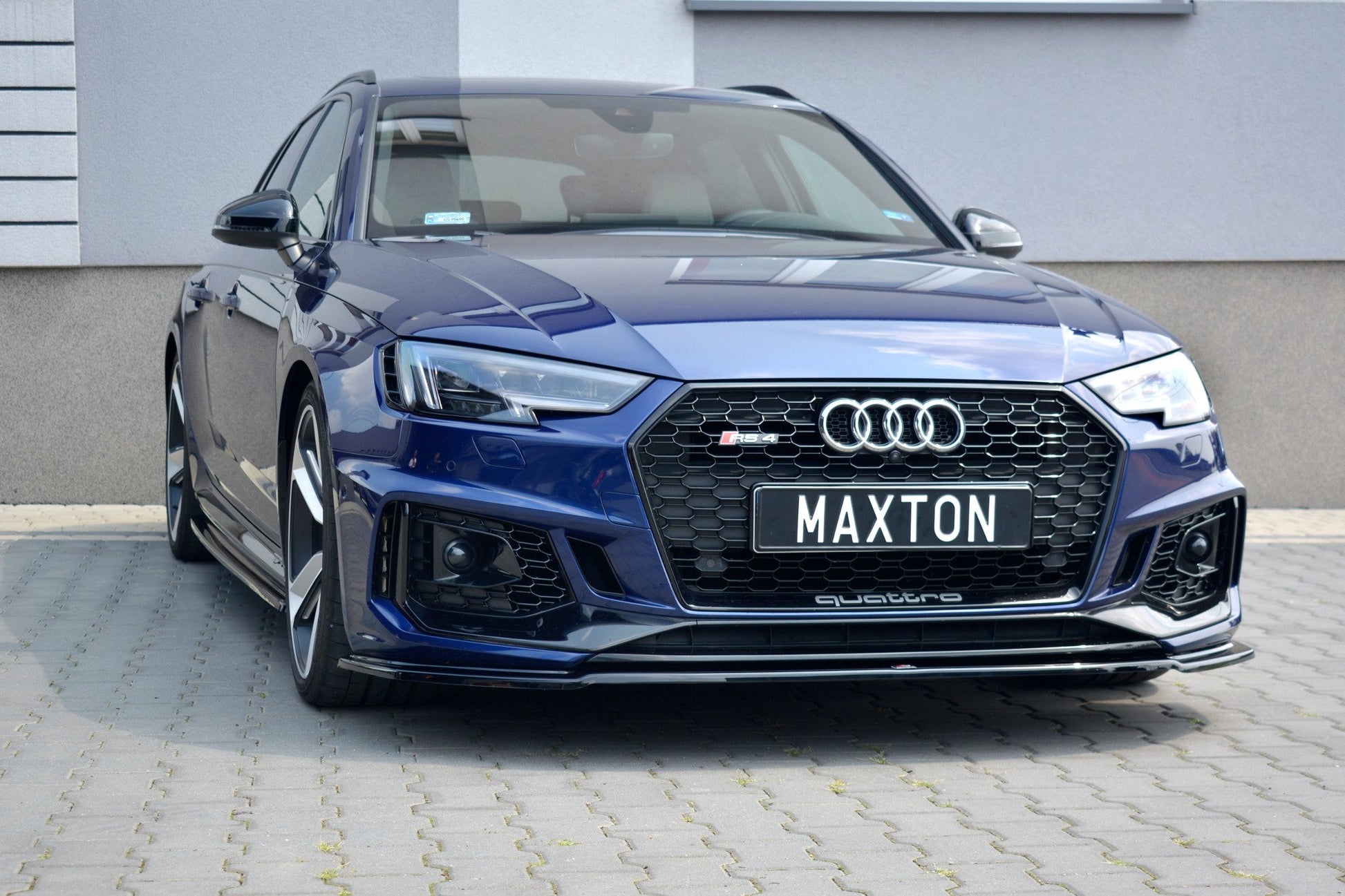 Front Ansatz V.2 für AUDI RS4 B9 Carbon Look