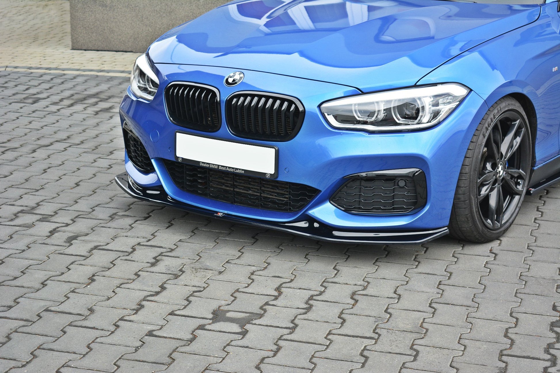 Front Ansatz V.3 für  BMW 1er F20/F21 M-Power schwarz matt