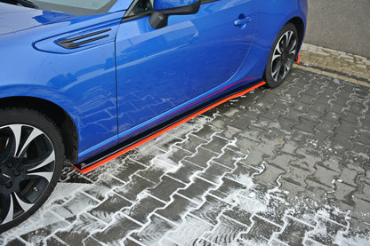 Seitenschweller Ansatz für V.2 für SUBARU BRZ/ TOYOTA GT86 FACELIFT  schwarz matt