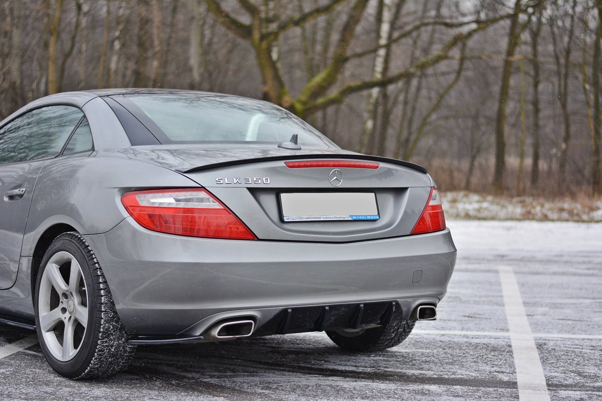 Spoiler CAP für Mercedes SLK R172 schwarz matt