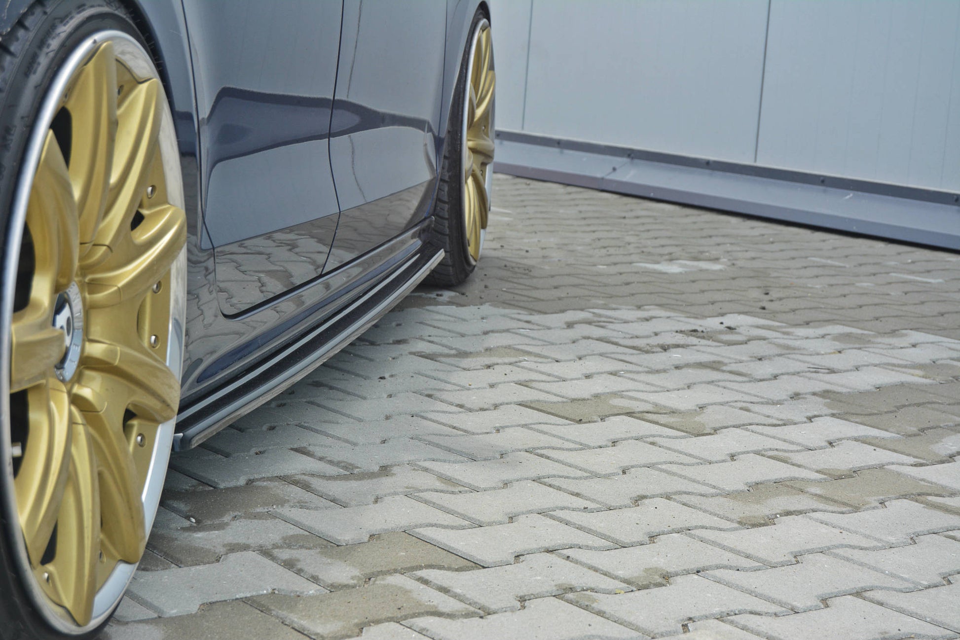 Seitenschweller Ansatz für VOLKSWAGEN JETTA MK6 SEDAN vor Facelift Carbon Look