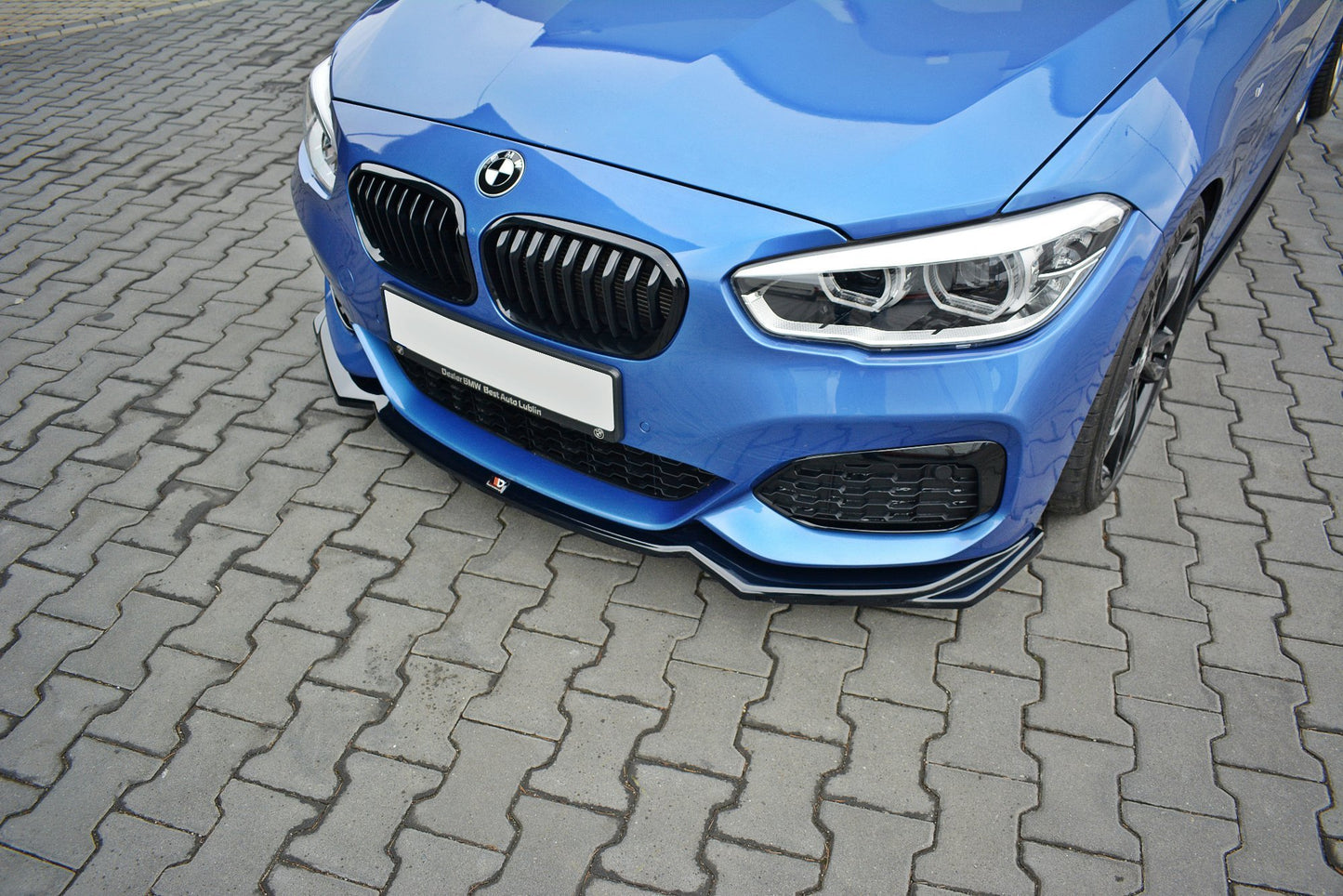 Front Ansatz V.2 für BMW 1er F20/F21 M-Power schwarz matt