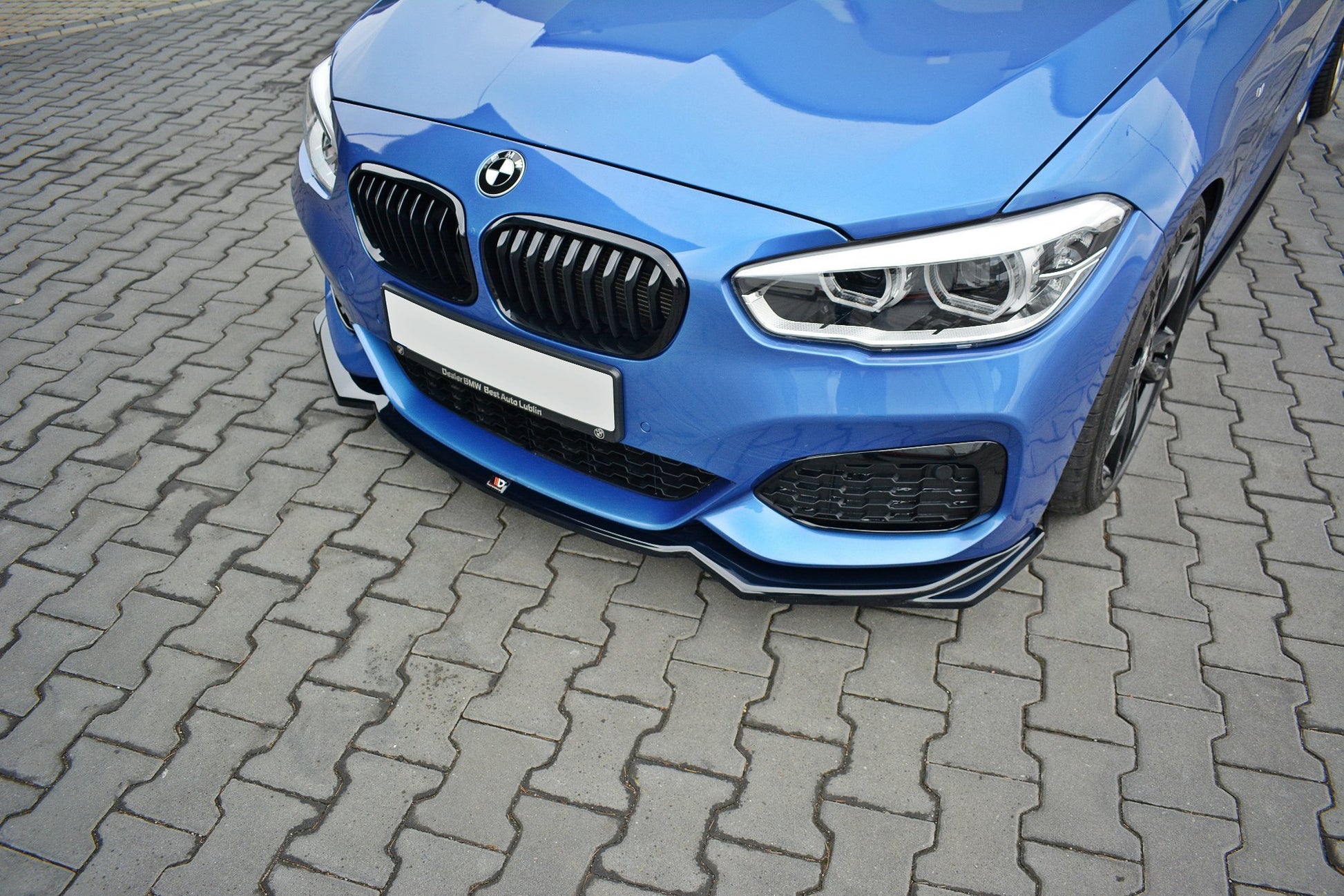 Front Ansatz V.2 für BMW 1er F20/F21 M-Power schwarz matt