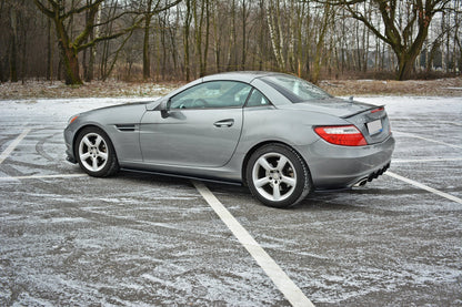 Seitenschweller Ansatz für Mercedes SLK R172 schwarz matt