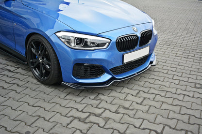 Front Ansatz V.2 für BMW 1er F20/F21 M-Power schwarz matt