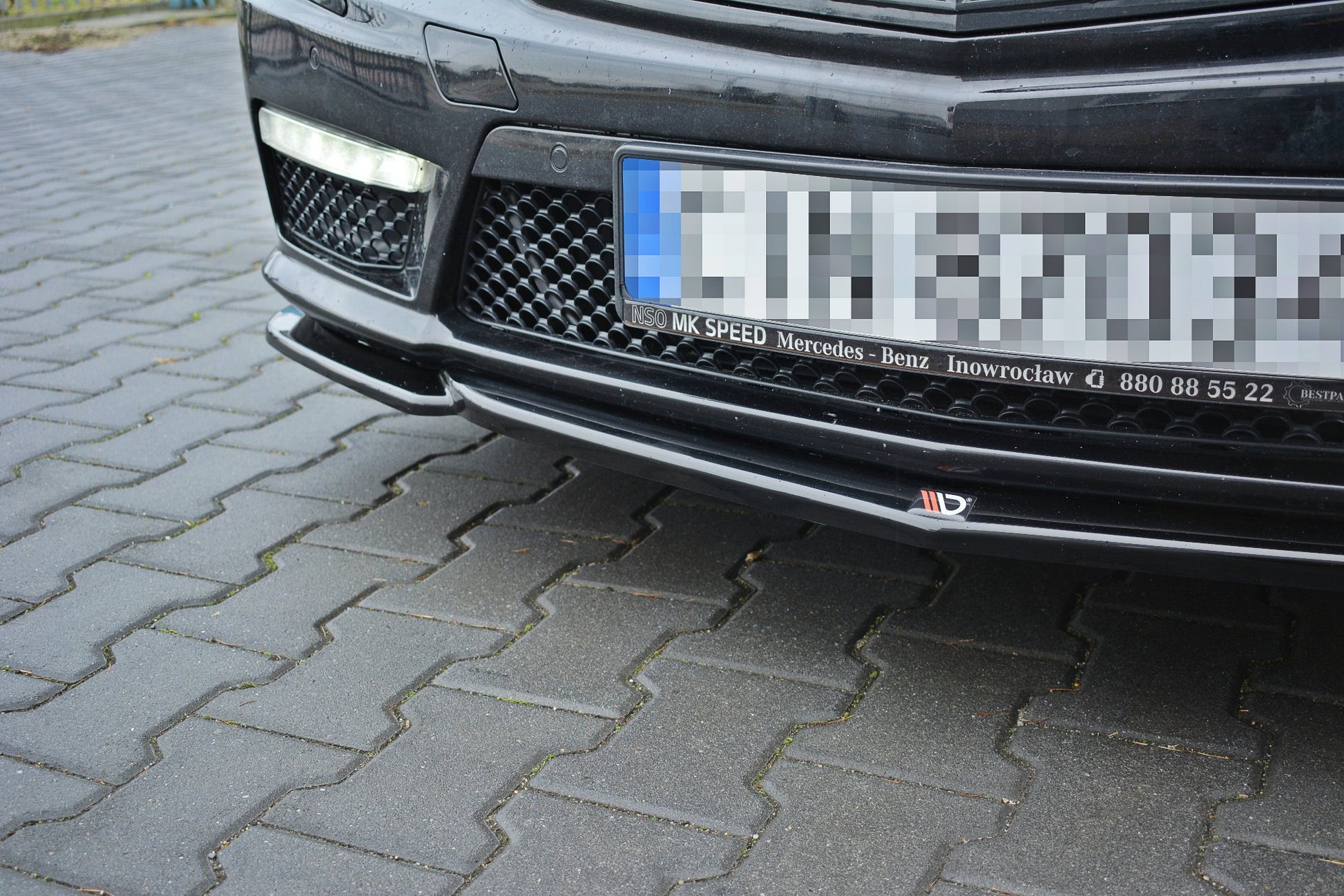 Front Ansatz V.1 für Mercedes E63 AMG W212  schwarz matt