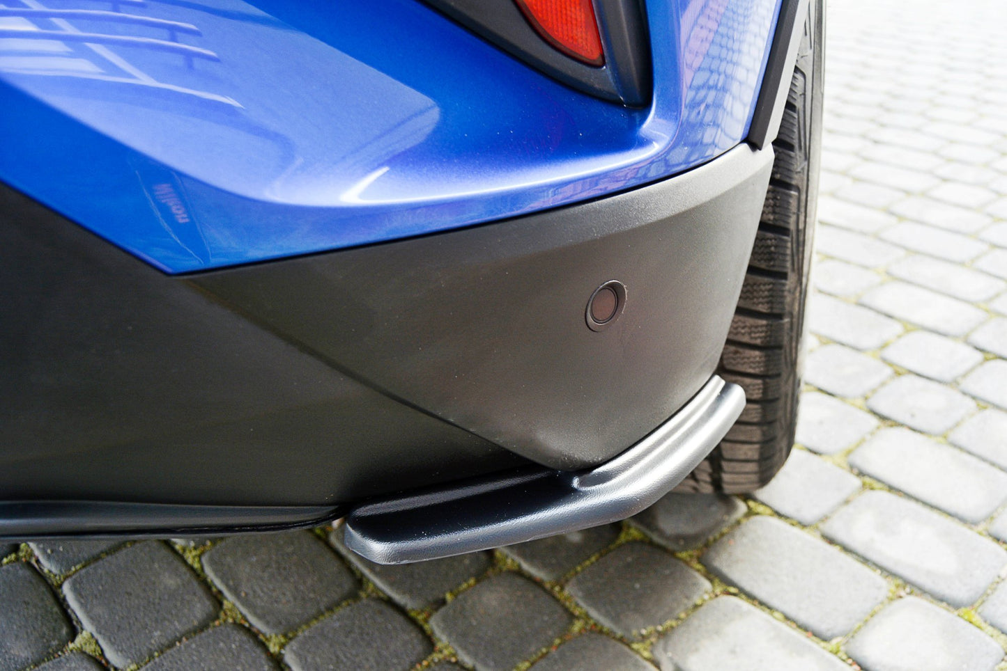 Heck Ansatz Flaps Diffusor für TOYOTA C-HR  schwarz matt