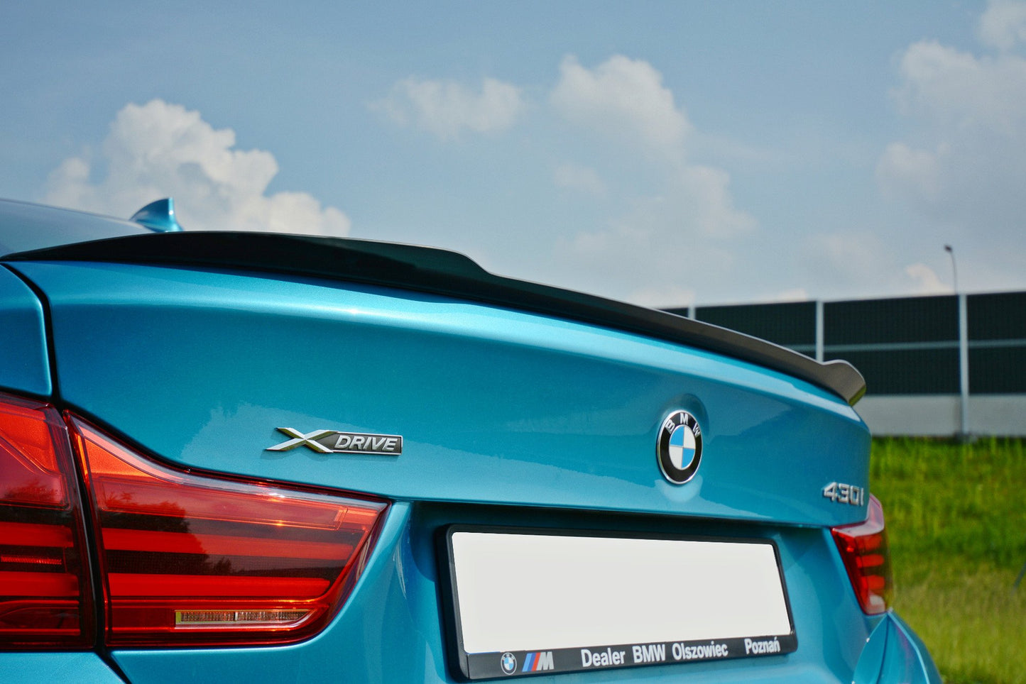 Spoiler CAP für BMW 4er F36 GRAN COUPÉ schwarz matt