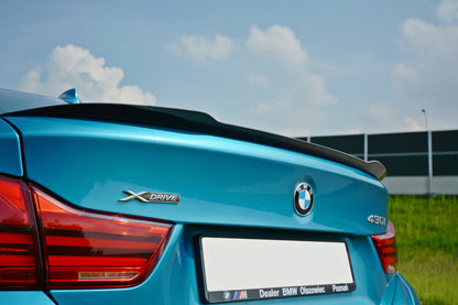 Spoiler CAP für BMW 4er F36 GRAN COUPÉ Carbon Look