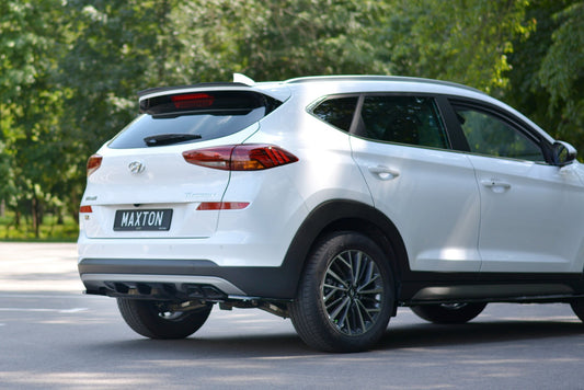 Diffusor Heck Ansatz für Hyundai Tucson Mk3 Facelift Carbon Look