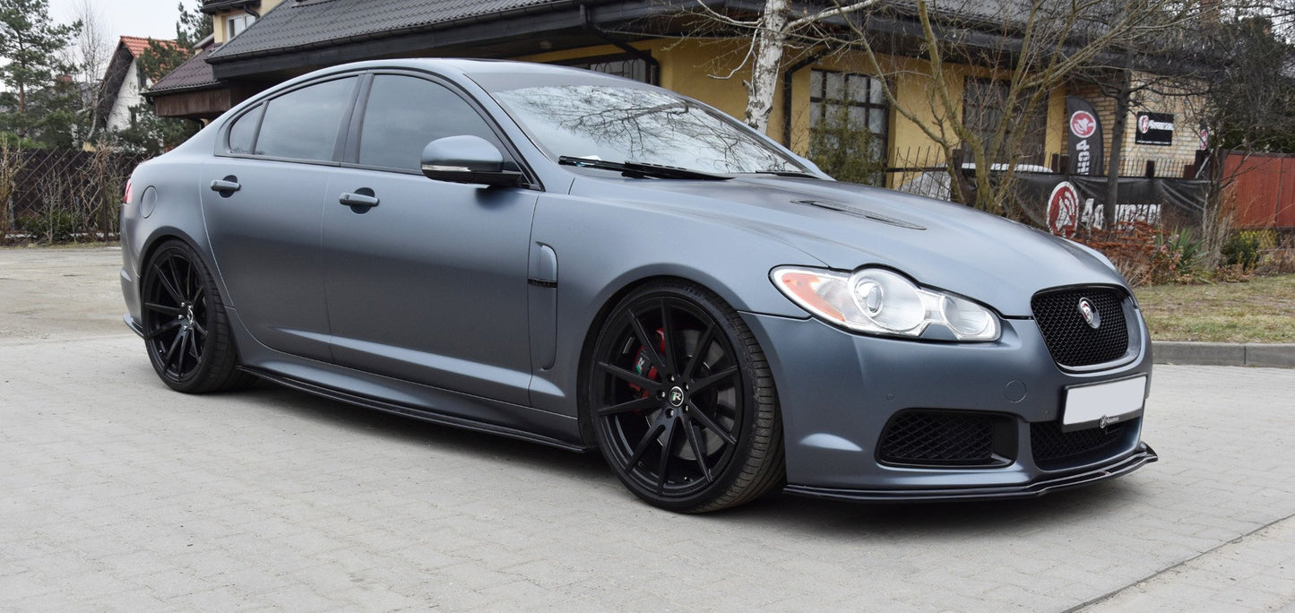Seitenschweller Ansatz für JAGUAR XF- R schwarz matt