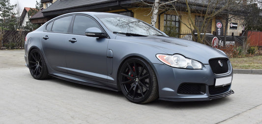 Seitenschweller Ansatz für JAGUAR XF- R schwarz Hochglanz