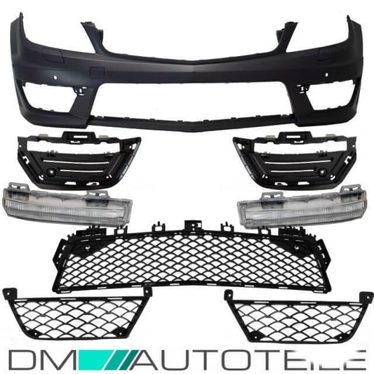 Mercedes C-Klasse W204 S204 Stoßstange 3D LED +Scheinwerfer +Zubehör C63 AMG