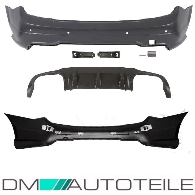Mercedes W204 C204 Stoßstange Hinten für PDC+Diffusor +Zubehör für C63 AMG 07-15