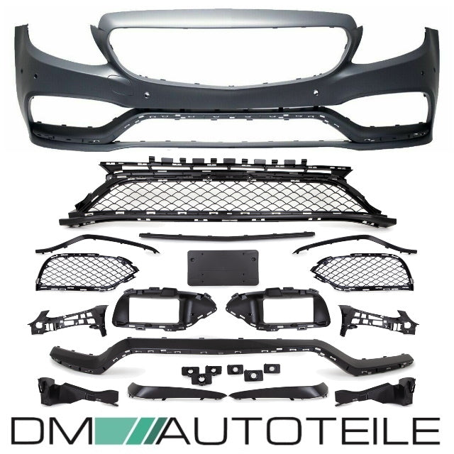 Stoßstange Sport vorne passt für Mercedes C-Klasse W205 S205 C205 A205 ab 2014-2018 Mopf Design nicht C63