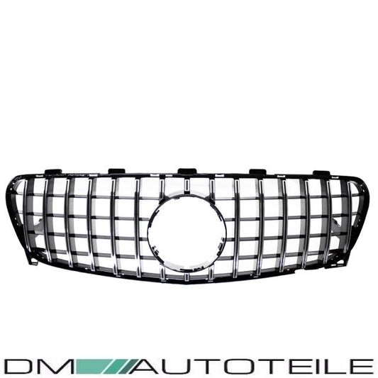 Sport-Kühlergrill für Panamericana GT Chrom Schwarz passt für Mercedes GLA X156 Mopf ab 2017