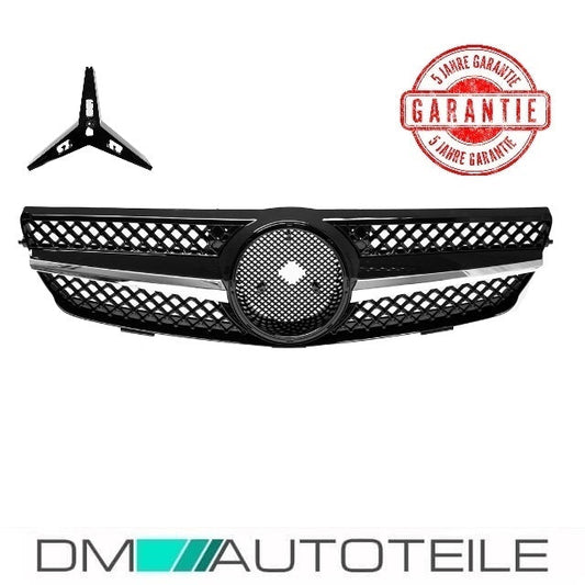 Mercedes CLK W209 C209 Kühlergrill Waben Front Grill Schwarz Chrom Bj Mopf 05-09