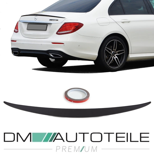 Sport Heckspoiler Schwarz Matt + 3M Set passt für Mercedes E-Klasse W213 auch AMG E63