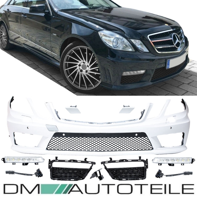 Mercedes E-Klasse W212 S212 Stoßstange vorne 09-13 PP+ Tagfahrlicht + Zubehör für E63 AMG