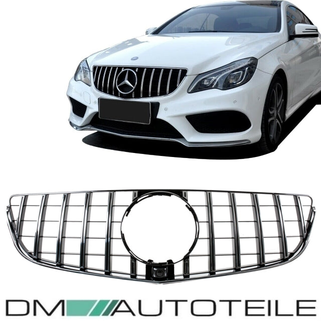 Sport-Panamericana Kühlergrill Chrom Schwarz passend für Mercedes E-Klasse Coupe C207 A207 Mopf 13-17