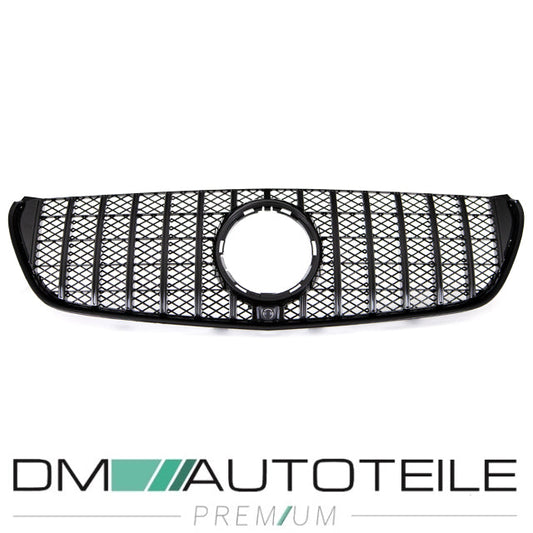 Sport-Kühlergrill für Panamericana GT Schwarz Glanz für Kamera passt für Mercedes V-Klasse W447 Bj ab 2014